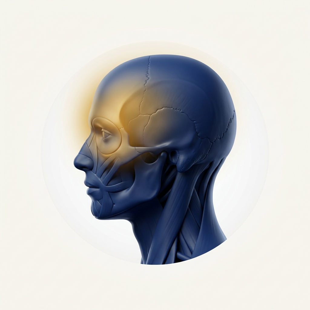 Morning Migraines — anatomical illustration